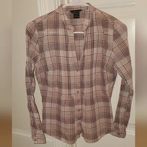 MODA INTERNATIONAL 100% COTTON BUTTON DOWN SHIRT SIZE SMALL